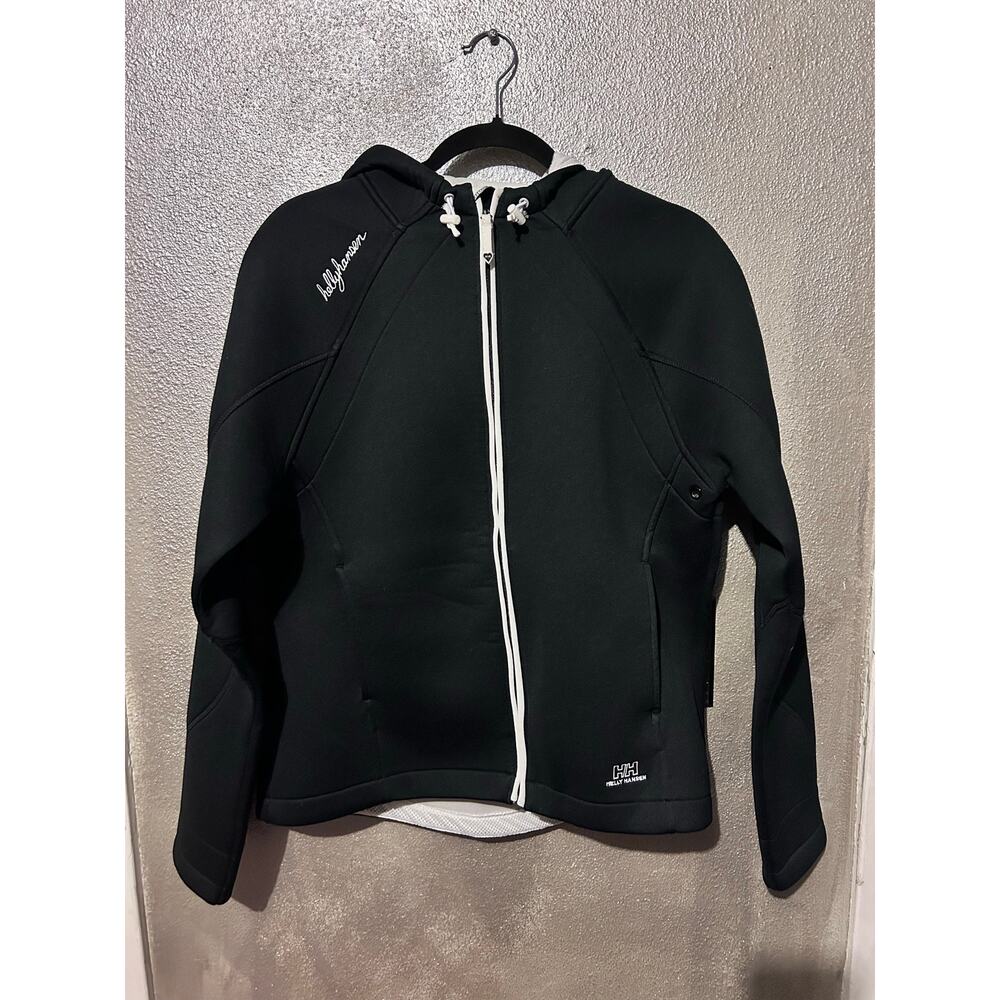 Helly Hansen Hoodie Jacket XL Navy Zip Up Neoprene Sport GorpCore Athletic Fun